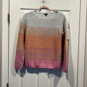 Talbots Multicolor Casual Gradient Sweater Size M